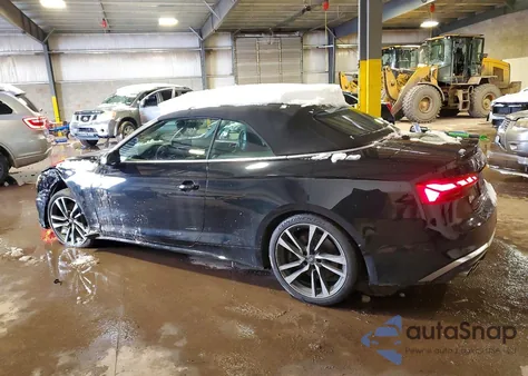 2022 Audi S5 Premium z USA, uszkodzony, nr VIN WAU24GF54NN001717